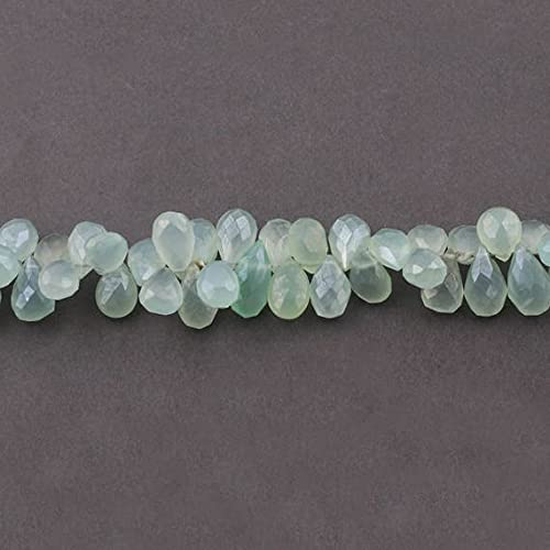 Chalcedony faceted pear drop beads briolettes pour réparer et personnaliser vos bijoux