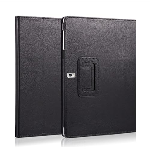 SZLONKOU Tablet Cover for Samsung Galaxy Note 10.1 2014 Edition SM-P600 P605 P601(2014 Release),Folio Stand Lightweight Leather Case for Galaxy Tab Pro 10.1 2014 SM-T520 T521 T525 (PU-Black)