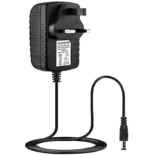 CASPERi Universal Power Adapter 12V 2A Power Supply AC to DC Universal Adaptor for CCTV Camera Android TV Box Tablet Bluetooth Speaker and more Household Electronics, 2000mA Max