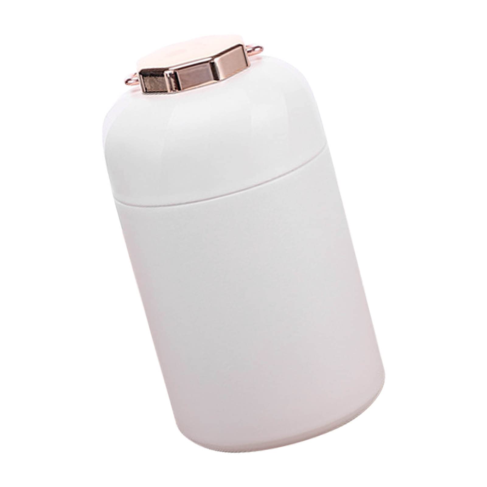 Ejoyous Barattolo per Alimenti Portatile Isolato Scatola per il Pranzo con Isolamento Termico in Acciaio Inossidabile 304 Contenitore per Alimenti Sottovuoto da 600 Ml con Manico Sul Coperchio (WHITE)