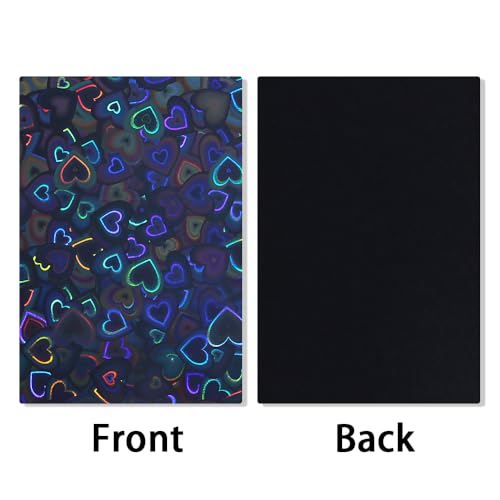 200 peças de capas de cartão fotográfico Kpop piscando a laser, mangas de cartão de coração de amor,