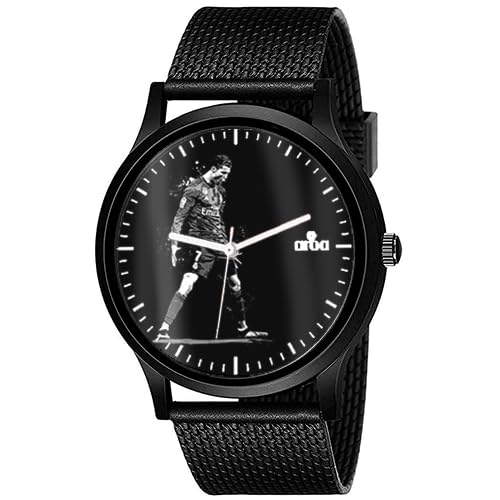 AROA Watch New Watch for CR7 No One Can Beat Model : 700 Black Metal Type Analog Black Strap Watch Black Dial for Men Stylish Watch for Boys (B0C781DHY4) Amazon Price History, Amazon Price Tracker