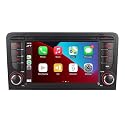 LXKLSZ Autoradio kompatibel mit drahtlos Carplay/Android Auto für Audi A3 S3 RS3 2003-2012 mit IPS Touchscreen/Bluetooth/Mirror Link/FM/AM/USB/RDS