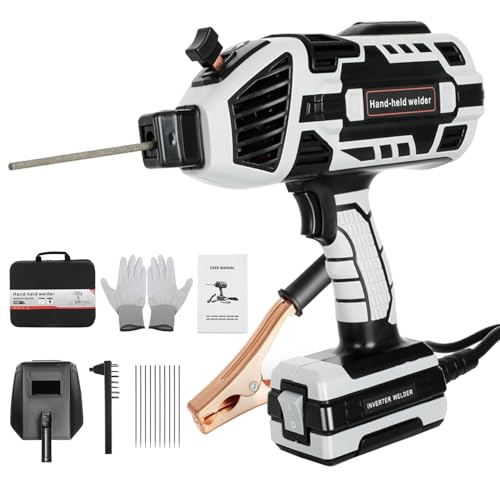 Image of Handheld Welder Machine, 110V IGBT Inverter Portable Welding Machine with 6 Variable Current Adjustment, 20-120Amp Portable ARC Welder for 1/16