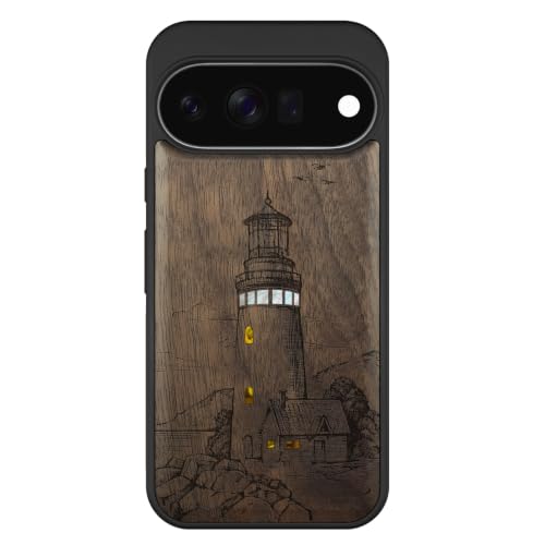 Coque Pixel 11 antichoc en bois de noyer fini les rayures grâce à l'étui magnétique