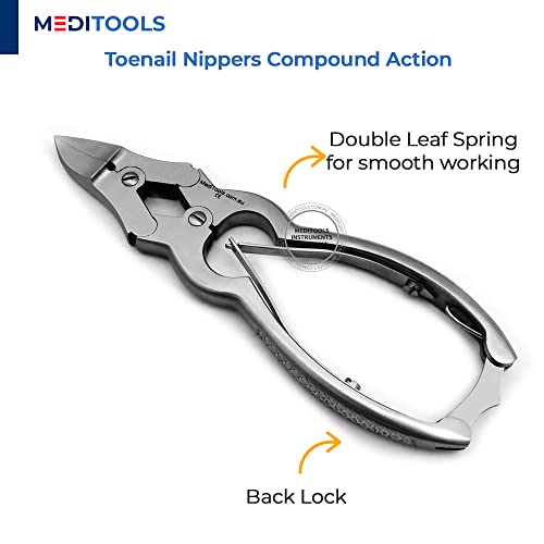 Coupe-ongles double action robuste MediTools pour manucure et podologue - 2