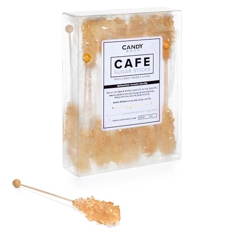 Candy Envy Amber Café Sugar Sticks, 18 Pack