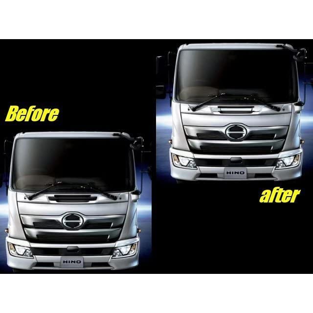 HINO 17レンジャー メッキフロントグリップ トラック用品 メッキ フロントグリップ 交換式 日野 17