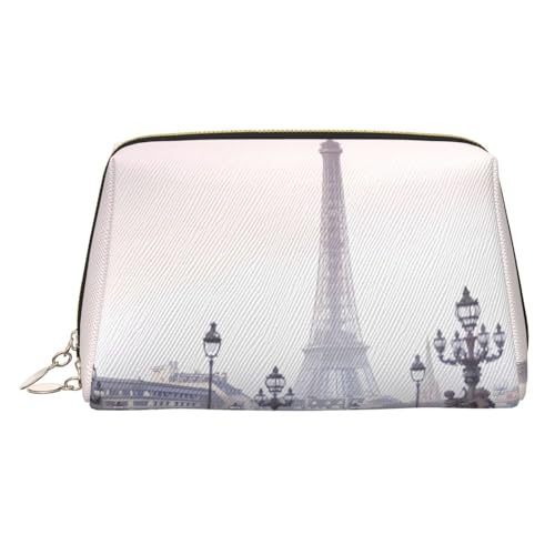 Large Eiffel Tower Printed Cosmetic Bag Portable Cosmetic Storage Bag Suitable for Travel and Business Trips