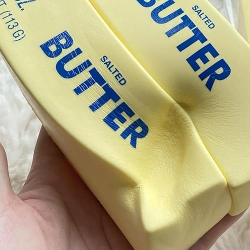 Yellow Cheese Squeeze Toy,Soft Novelty Toy, Rebounding Sensory,Help for Relax,Focus, Sensory Cheese for & Adults, Food Theme Cheese Cubes Squishy Toys,Stress Balls for Adults (Yellow) - 1