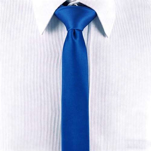 Image of Landisun Black Tie Men Women Solid Skinny Ties Slim Ties Satin Tie