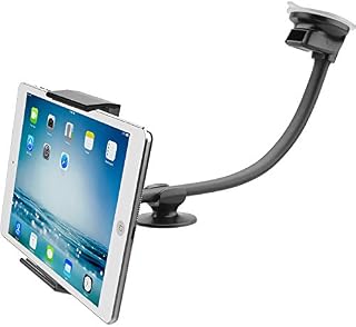 Tablet Car Mount Holder [13" Gooseneck Extension] Long Arm Suction Cup Mount