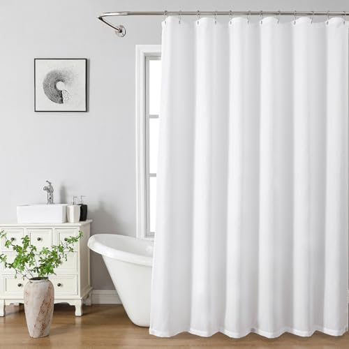 eachope 2 Pack Waterproof Fabric Shower Curtain Liner,72x72 Inch White by eachope - Used condition - Image 2