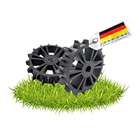 2er Set Ersatz Antriebsräder Rad kompatibel mit Bosch Indego 300 350 400 500 700 Mähroboter Spikes Gelände Offroad Räder Ersatzrad