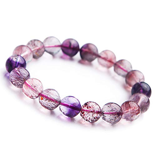 Cristal violet Super Seven : perles de lithothérapie pour votre méditation quotidienne