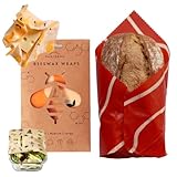 Parforna Beeswax Food Wraps - Reusable & Sustainable Wraps in 3 Sizes, Plastic Film Alternative, Food Storage Wraps, Bread Sandwich Wrapper, Eco-Friendly, Organic, Zero-Waste, Fresh Food For Longer -  Parfórna