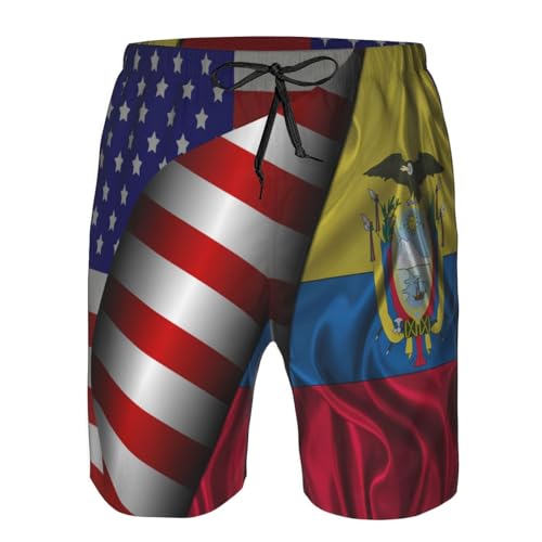 Men's Swim Trunks Beach Shorts Drawstring Quick Dry Running Shorts with Pockets4