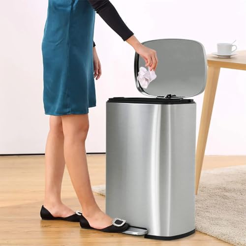 Caneca de basura para cocina 50L acero inoxidable miniatura 2