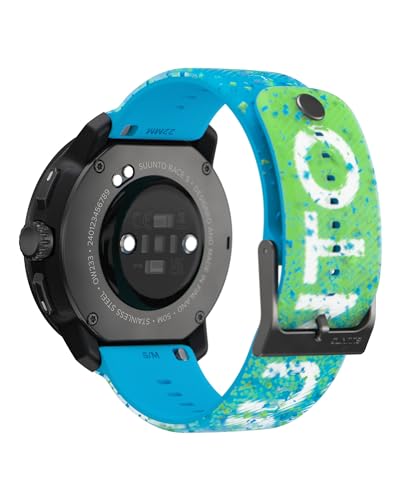 SUUNTO 22 ATH6 Silikon Armband Kompatibel mit Race S, Race, Vertical, 9 Peak Pro, 9 Peak, 5 Peak, Watch Strap Weiches Silikon Ersatzband 22mm S+M
