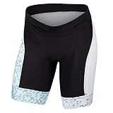 PEARL IZUMI Women's Elite Graphic Triathlon Short, White/Air Hex, M