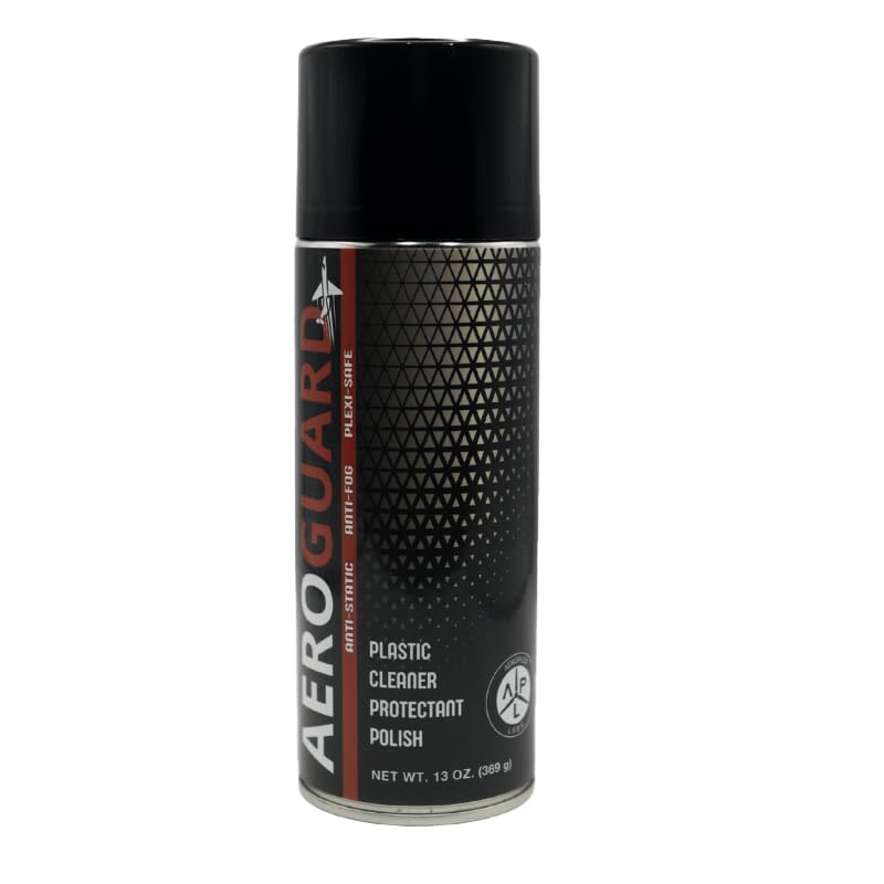 Aeroplex Labs AeroGuard Acrylic and Plastic Windscreen Cleaner Polish and Protectant for Aviation (13 oz)