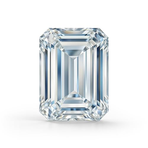 Moissanite émeraude 1 ct certifiée GRA éclat VVS1 d'exception pour bague