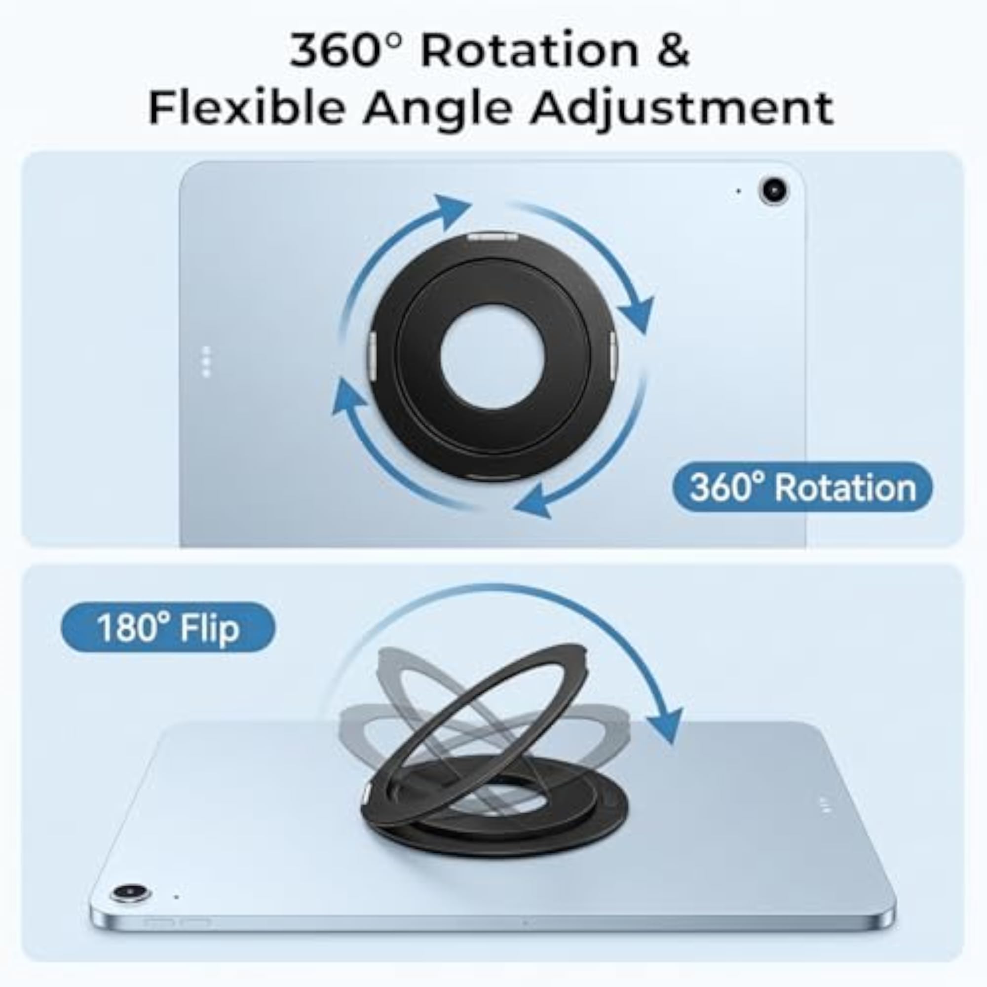 Foldable Tablet Ring Grip Holder