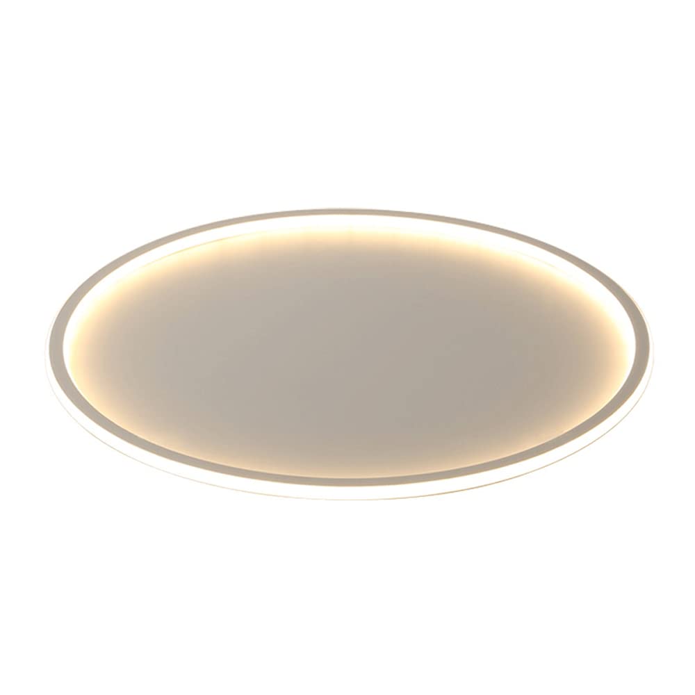 Plafonnier rond ultra fin en fer forgé et acrylique à trois couleurs
