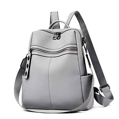 Maxoner Small Leather Women Backpack Purse For Women Fashion Convertible Bookbag thumb #1