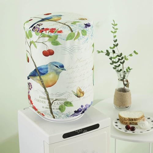 2-Piece Water Dispenser Barrel Dust Cover for 5 Gallon Bottle - Reusable Fabric Dust Proof Cover for Water Cooler - Home Office Decor