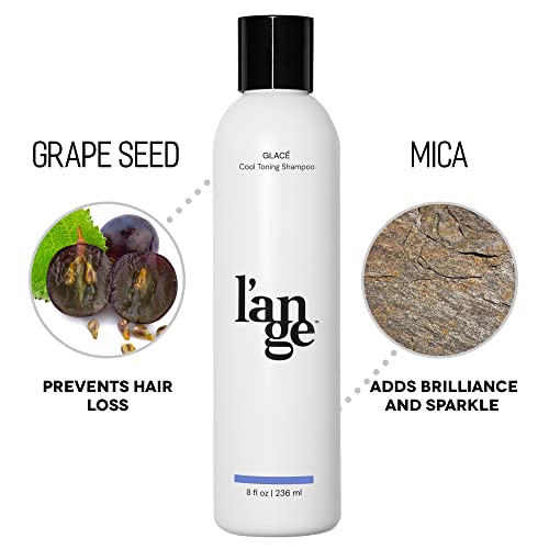 L'ange Hair Glacé Cool Toning Shampoo Ayuda a eliminar el bron