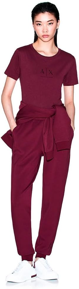 Armani Exchange Womens Icon Logo Studs Jogger - Image 5