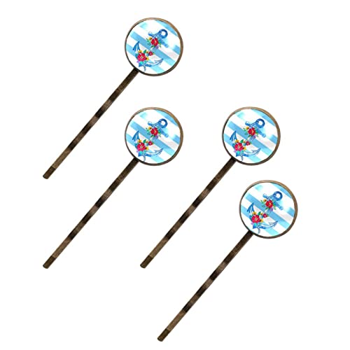 Barrette à cheveux motif ancre bleu marine idéale pour vos sorties plage