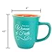 Woman of Faith Mug and Lid/Coaster Set, Christian Gifts for Women, 14-ounces, Microwave and Dishwasher Safe, by Abbey & CA Gift