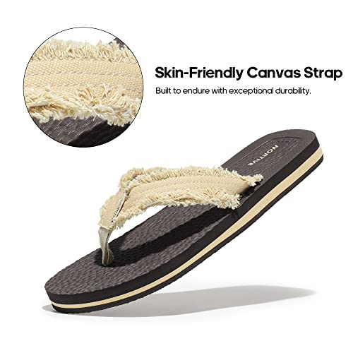 NORTIV 8 Men's Thong Flip Flops Sandals Comfortable Light Weight Beach Sandal 5