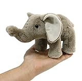 Ice King Bear Wild Animal Small Stuffed Animals Zoo Family Plush Toy (Elephant 9 Inches)