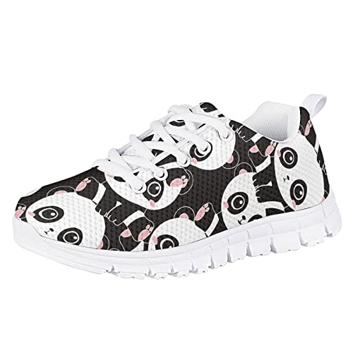 Yzaoxia Boys Tennis Shoes Lace Up Athletic Shoes Outdoor Comfortable Kids Sneakers Breathable Mesh Sneakers Light Weight Walking Shoes