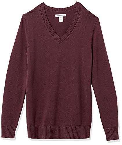 Image of Amazon Essentials Women's Lightweight Long-Sleeve V-Neck Cotton Sweater