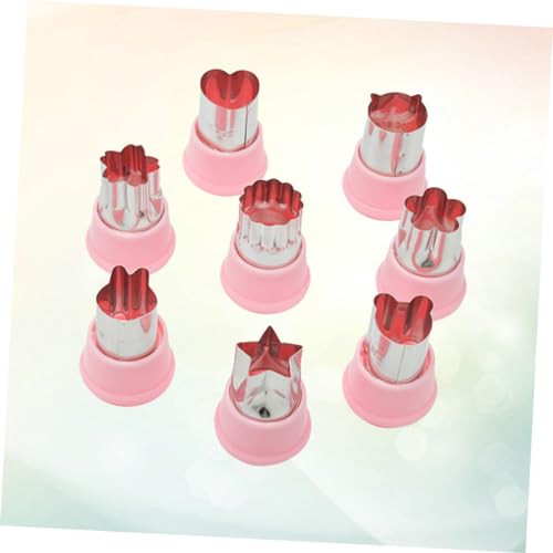 ABOOFAN Gemüseschneider Selber Machen Keksformen Gemüseschneidemaschine gemüseschneider Fruchtschneider Kekse formen Obst Schimmel 8-teiliges Set Würfelmaschine
