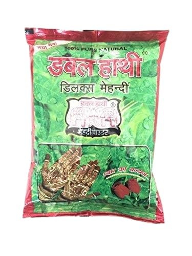 Double Hathi Pure Natural Henna Mehendi Powder, 100% Natural, 500gDouble hathi Henna mehendi, mahendi powder 100% natural henna mehndi poeder 500 gm-image-17