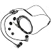 SYB Air Tube Stereo Headset, Anti-Radiation EMF Protection, Black, in-Ear