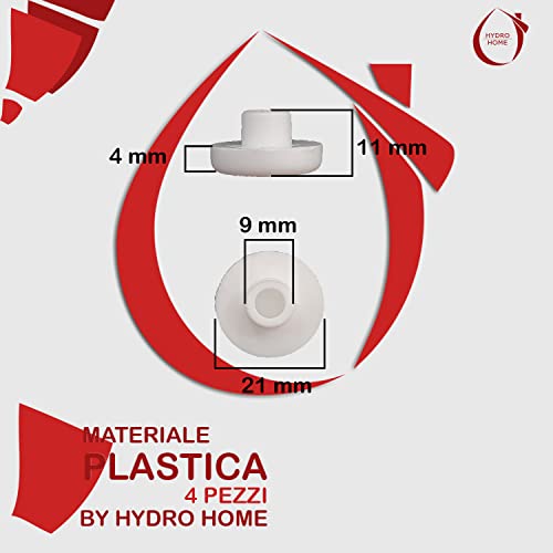 Hydro Home Kit 4-piece plastic bumpers for toilet seats Durable over time DIY assembly Elegant design Italian production Ideal for private use and companies - Image 2
