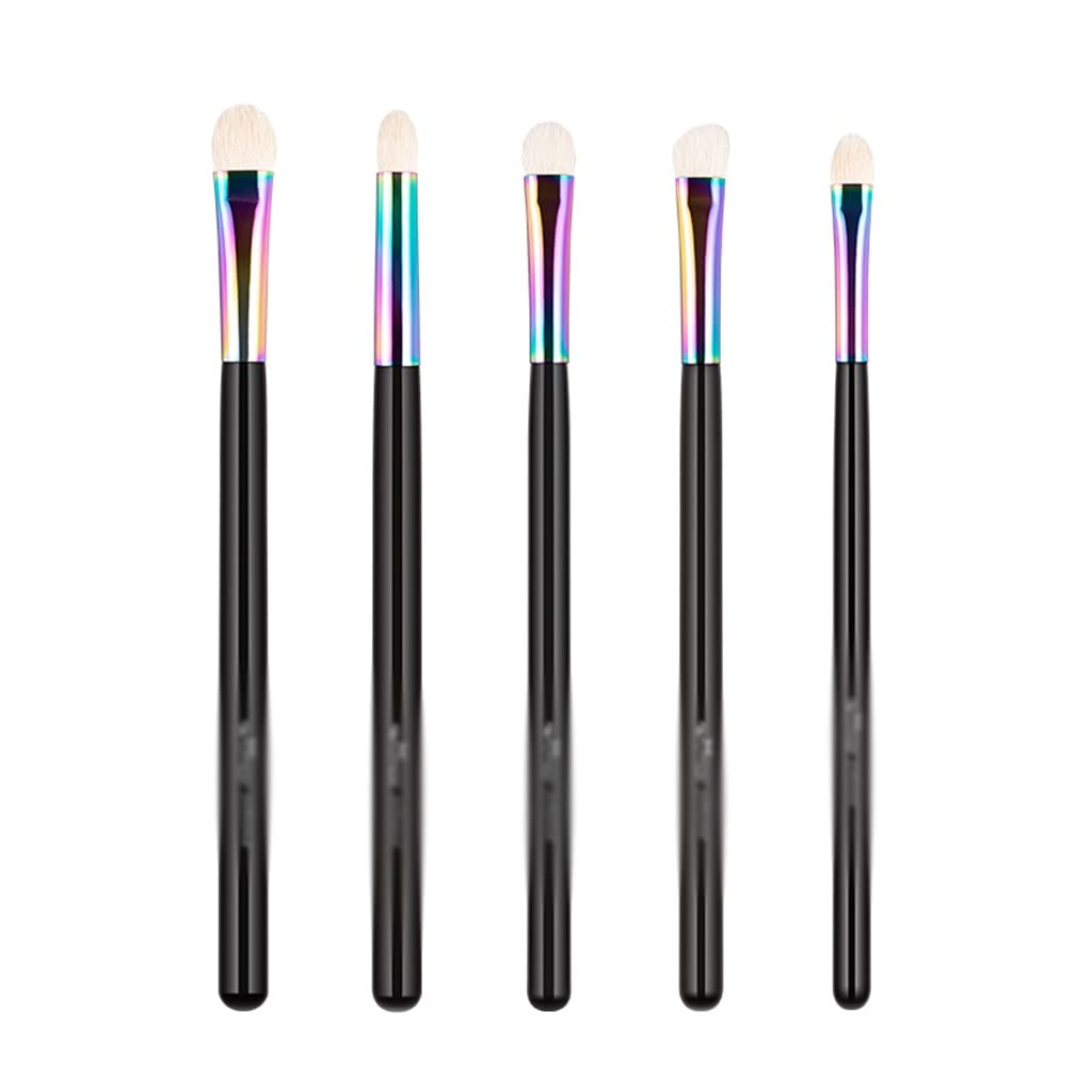 Set di 5 pennelli per sfumare Gli ombretti, Kit di pennelli per Il Trucco in Legno Professionale, Perfetti per Il Trucco degli Occhi