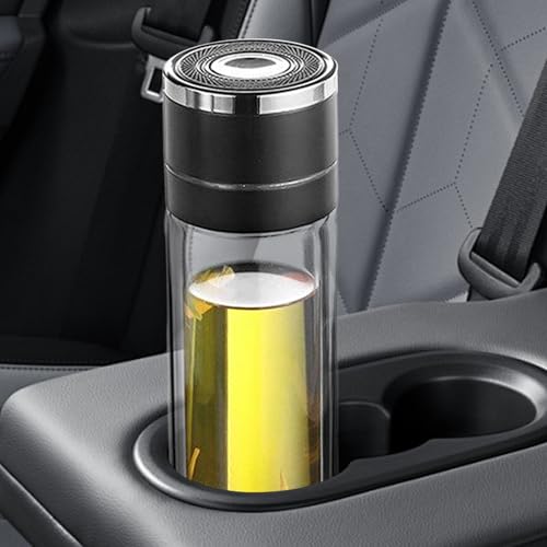 Botella de agua de doble capa para taza de té resistente a altas temperaturas 4