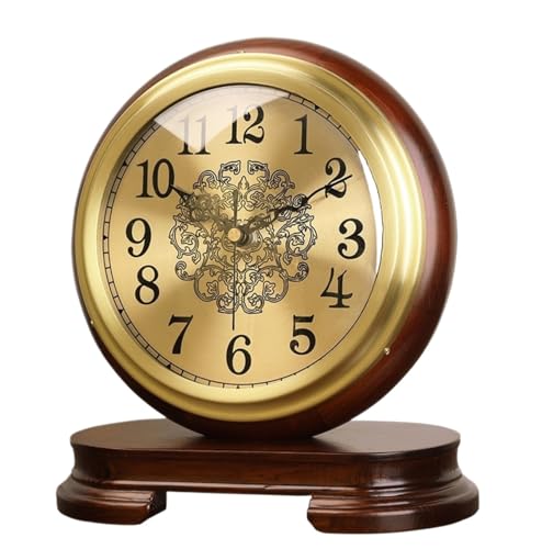 Reloj de escritorio antiguo vintage de mesa con pilas decorativo