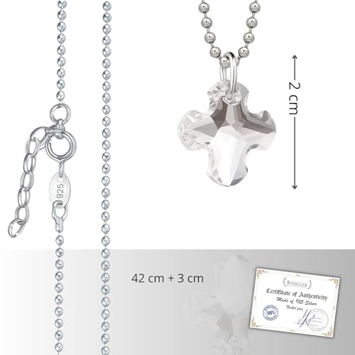 Cruz de plata 925 para niños el regalo ideal con cadena ajustable 3