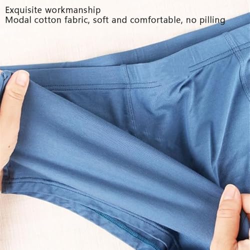 Plus Size 2-13XL Middle-aged Elderly Men's Loose Boxer Briefs Underwear Cotton 5PCS High Waist Seniors Men Panties2