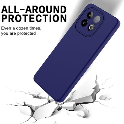 Image of Back Cover for iQOO Neo 10 5G | Full Camera Protection | Premium Liquid Silicon Case | Flexible Bumper Case for iQOO Neo 10 5G (Dark Blue)