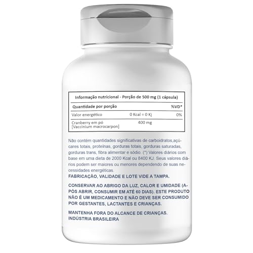 Cranberry 400mg 60 Cápsulas - Tecnologia Americana - Saúde - 4 Health