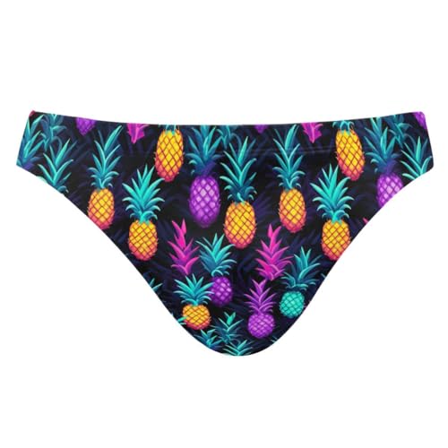 Pineapple Fruit Swim Briefs for Men Swimsuit Bikini Swimwear S B0401011